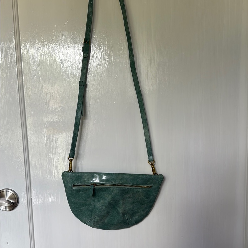 Green Leather Crossbody Bag